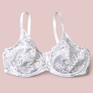 34D Wonderbra Lace Underwire, Pale Nude Color